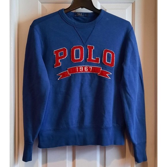 Polo Ralph Lauren Other - VINTAGE POLO RALPH LAUREN Blue Pull Over Sweatshirt  Big Red 1967 Logo  …